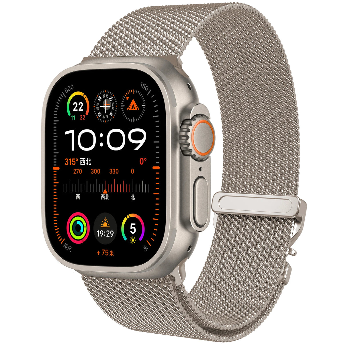 Metal Loop Bracelet for Apple Watch  44mm 40mm 49mm 45mm 41mm 42 46mm  iWatch series 9 8 7 6 SE Ultra 2 3 10