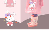 Children's Cartoon Raincoat With Backpack Space