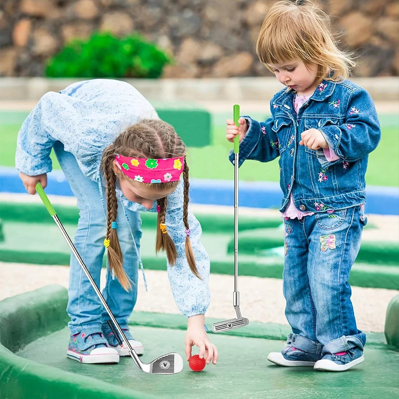 1 Set Children's Retractable Golf Clubs
