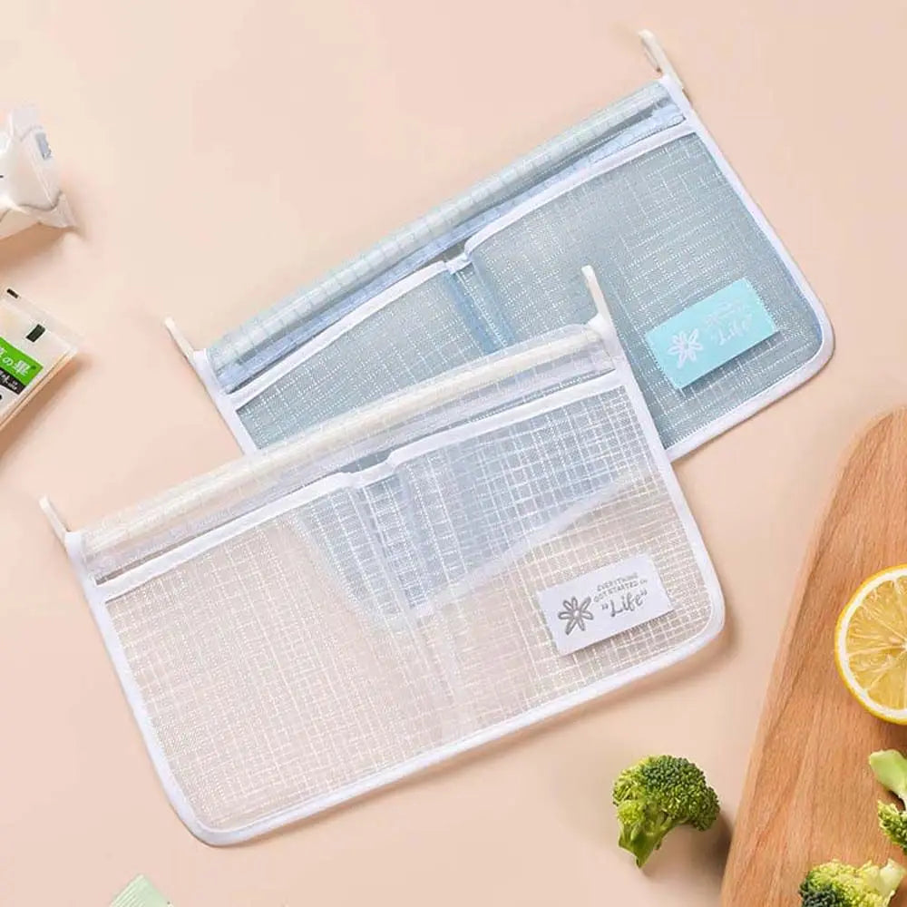 Mesh Refrigerator Storage Bag Organizer