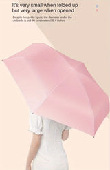 UPF50+ Mini Vinyl Capsule Folding Umbrella
