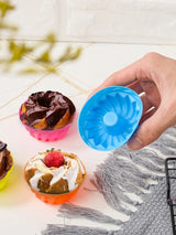 6PCS Silicone High Temperature Easy To Release Baking Cake Molds