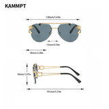 KAMMPT Men Or Women's  Rimless UV400 Sunglasses