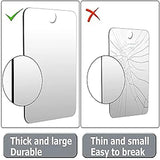 Acrylic Anti Fog Mirror With Suction Cup For Bathroom