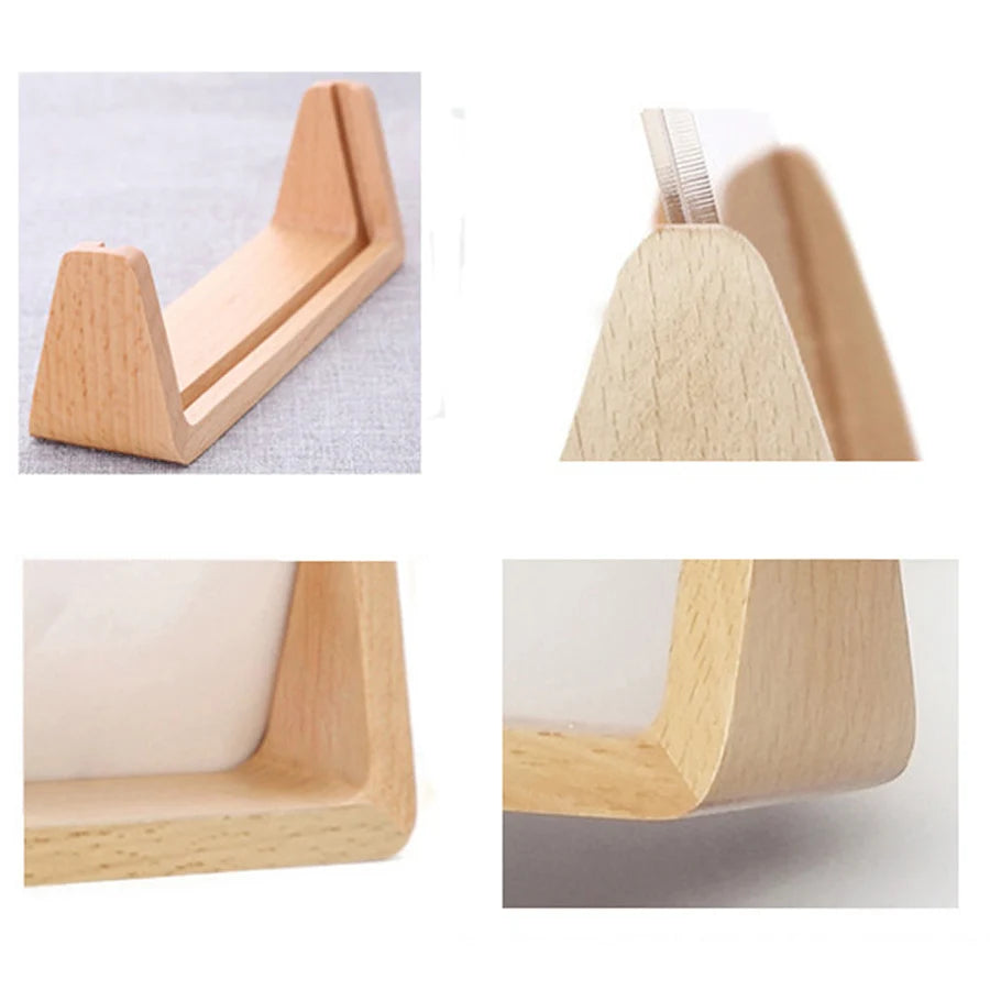 Desktop Acrylic Photo Frame With Wooden Stand
