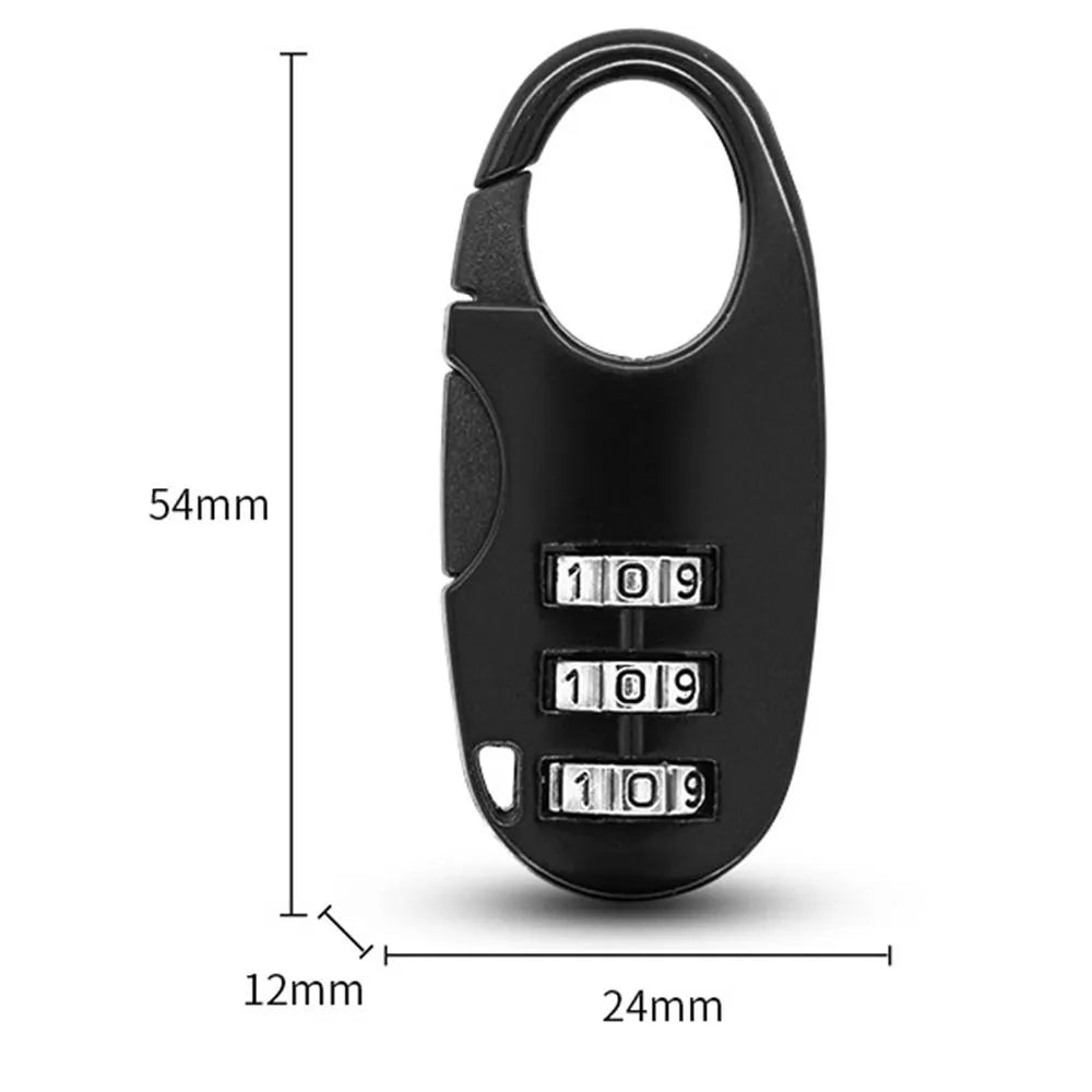 Anti-Theft Mini 3 Digit Combination Code Lock For Luggage