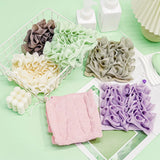 2-In-1 Bath Ball Towel Loofah With Drawstring Closure