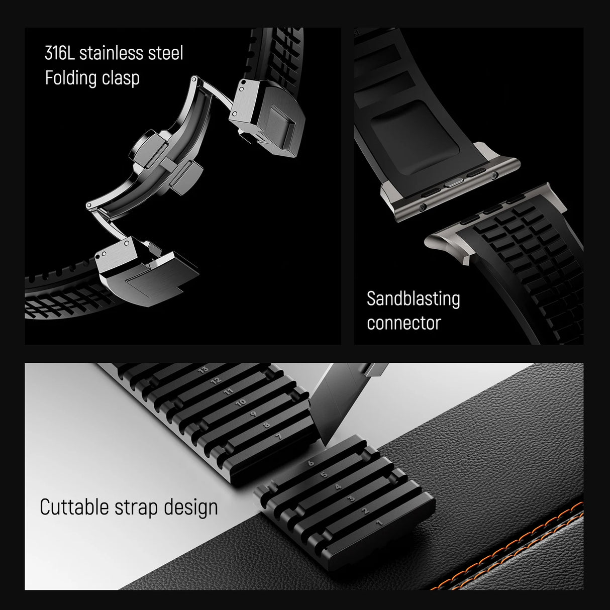 Sports Strap For Apple Watch 46mm 45mm 44mm 42mm Ultra 2 1 49mm Series 10 9 8 7 Se 6 5 Se