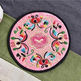 4PCS/set Embroidery Cloth Protective Coaster Mats