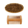 2pcs/set Boar Bristle Natural Beard Brush