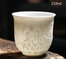 Chinese Three-dimensional White Porcelain Tea Cup