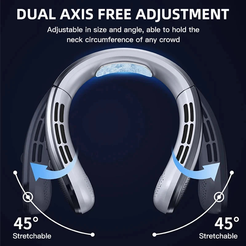 Xiaomi 8000mAh USB Rechargeable LED Digital Display Neck Fan