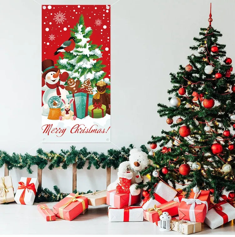 Christmas Hanging Door Banners  Decoration