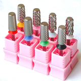 3/32" MagiBling Carbide Sharp 6.6mm Cross Cut Tapered Nails Bit For Acrylic Gel Remover