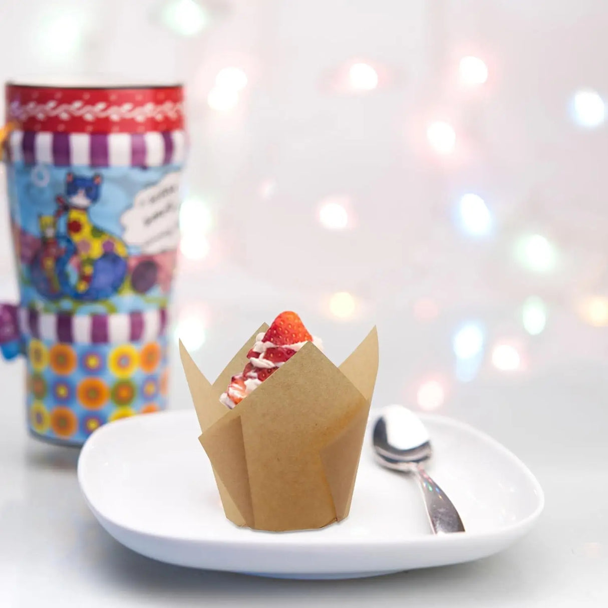 100pcs Oilproof Tulip Muffin Cupcake Liners