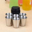 4/6Pcs Up To 70ml Stainless Steel Mini Drinkware Set.