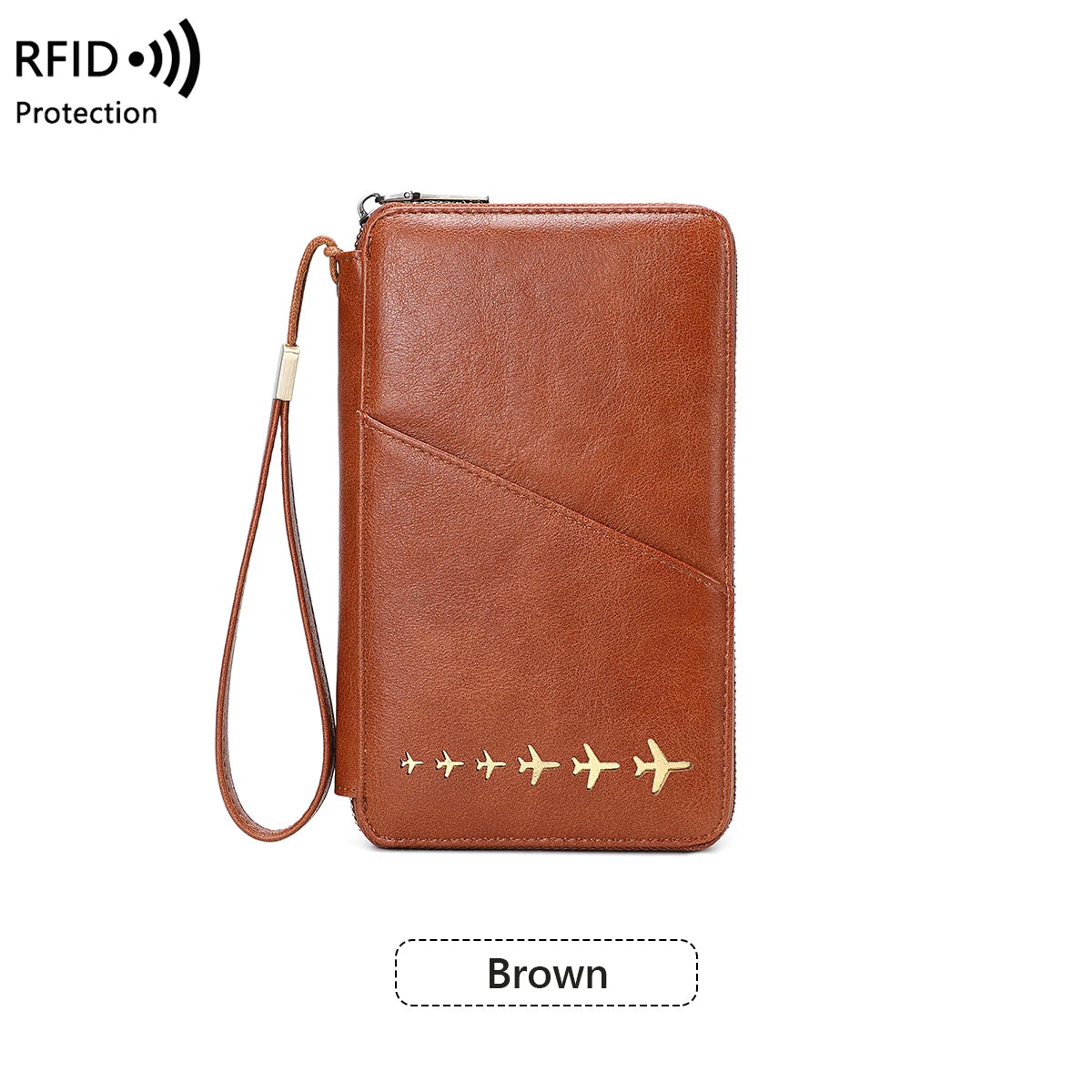 Women Or Men's RFID Multifunctional PU Leather Passport Wallet