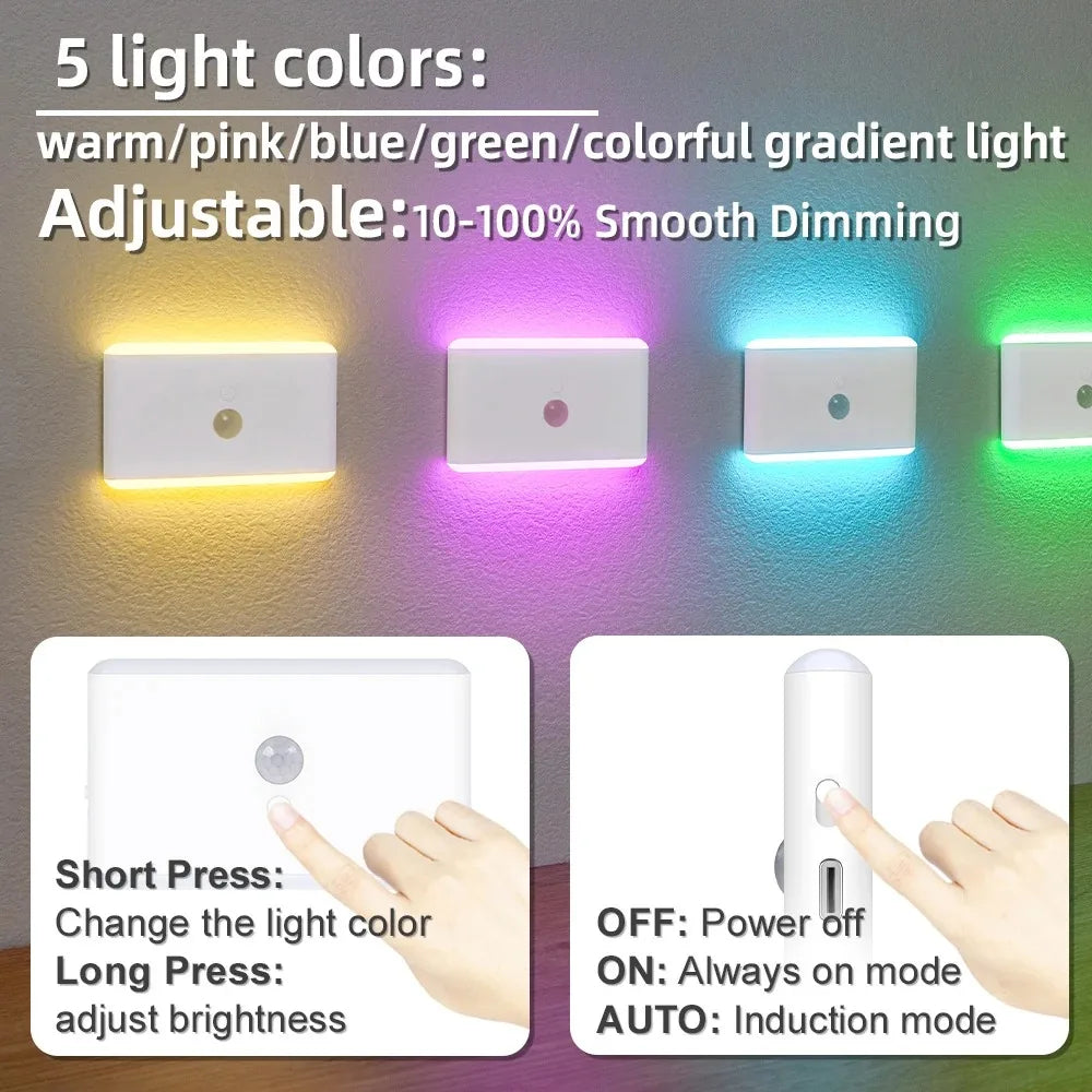 LED Motion 3 Modes Sensor Night Light