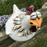 Resin Chicken Fence Decor