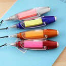 Multifunctional  LED Light Ballpoint Pens With Sticky Notes And Rope To Hang Around Your Neck