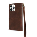 Magnetic Wallet Flip Leather Case For iPhone 15 Pro Max 14 Plus 13 Mini 12 11 SE 2020