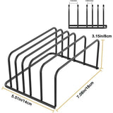 5-Tier  Carbon Steel Kitchen Cutting Board Or Pot Lid Rack