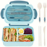 1pc Insulated Microwavable Sealed Lunch Box With Compartments