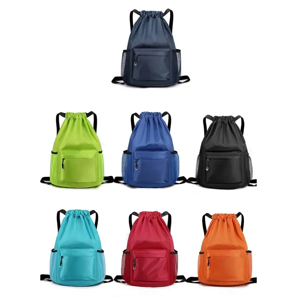 Outdoor Double Shoulder Waterproof Rucksack With Drawstring