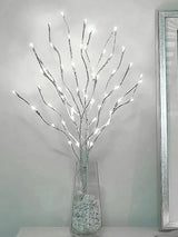 1 PC Battery Operated 20 LED  White Birch Branch Lights