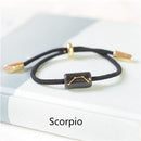 12 Constellation Zodiac Ceramics Engrave Bracelet For Women/Men.