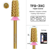 3/32" MagiBling Carbide Sharp 6.6mm Cross Cut Tapered Nails Bit For Acrylic Gel Remover