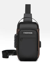 Men's Anti Theft USB Charging Crossbody Bag