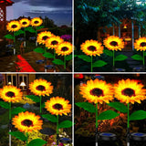 Solar Garden Sunflower Lights