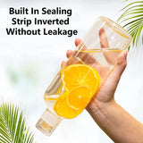 300-1000ML Transparent Glass Water Bottle