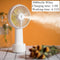 USB Rechargeable Handheld Mini cooling fan with water spray mist.