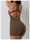 Women's Sleeveless One-piece Jumpsuit Fitness Bodysuit