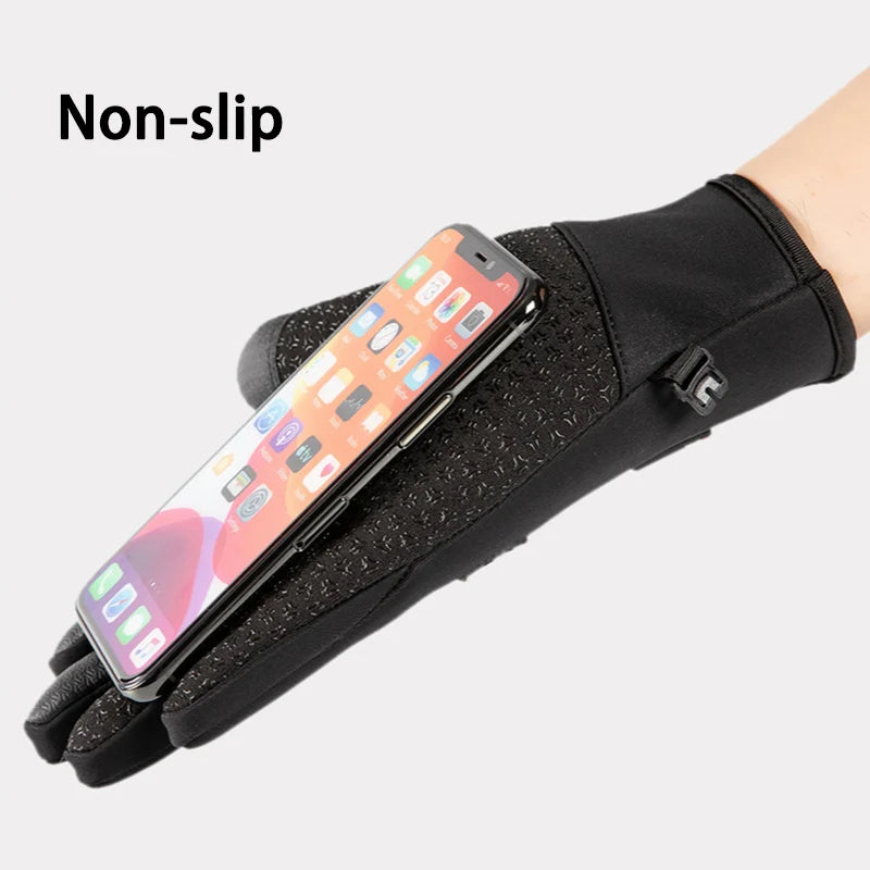 Men And Women's Non Slip Fleece Touchscreen Waterproof Gloves