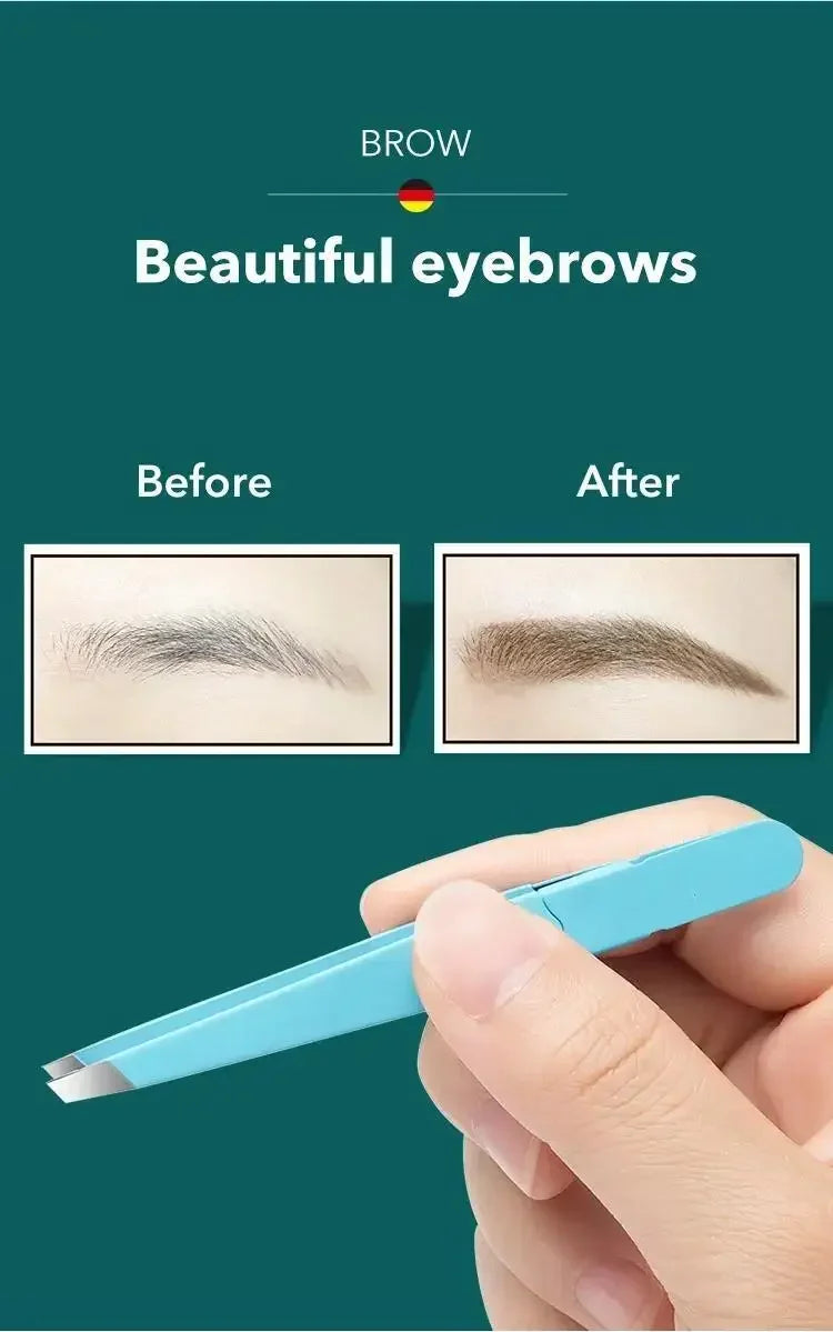 MR.GREEN Colorful Stainless Steel Eyebrow Tweezers