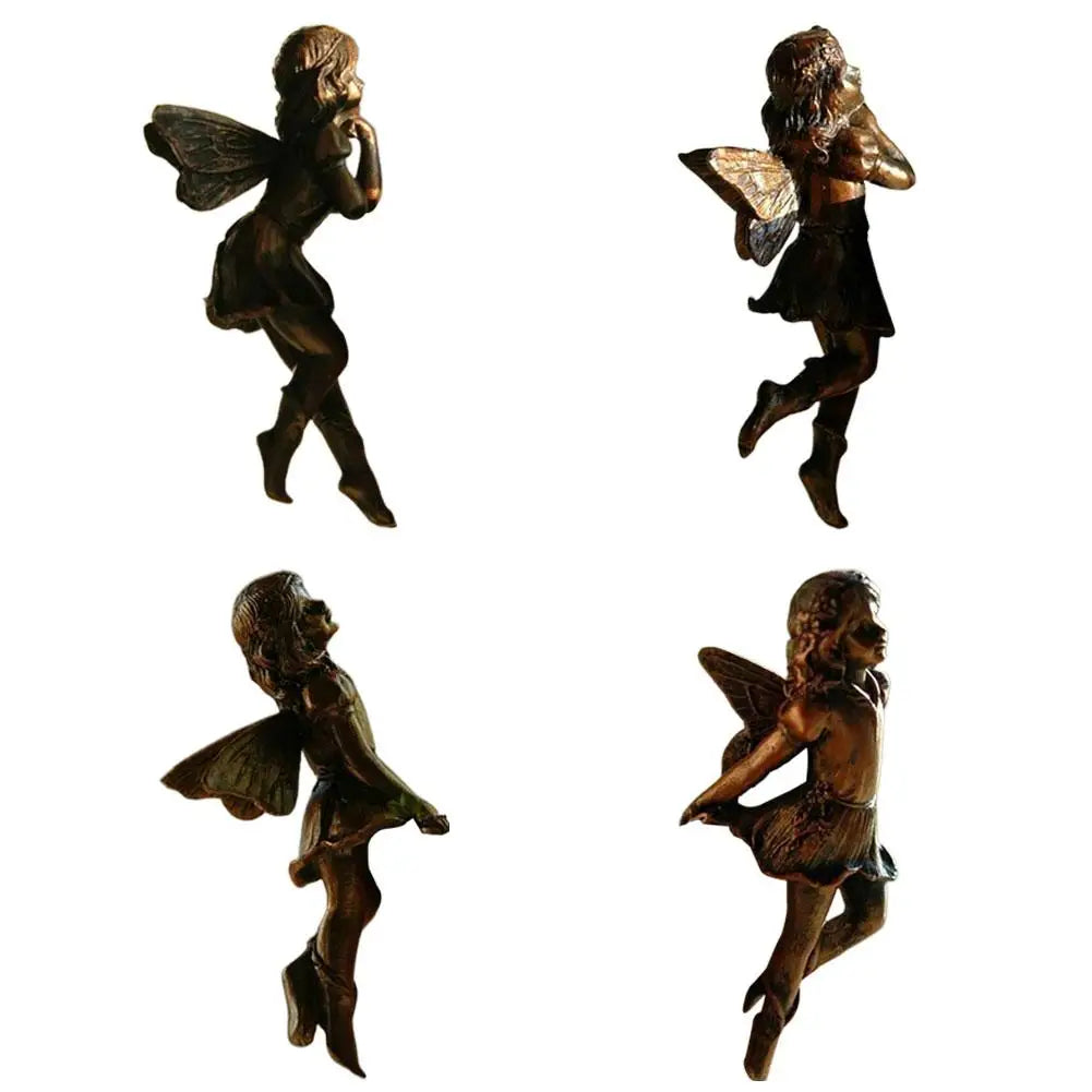 Mini Resin Fairy Hanging Basket Decoration   A