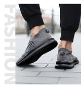 Men's Breathable Slip On Walking Sneakers.