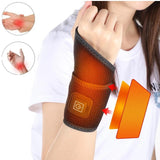 Heated Wristband Support Brace For Pain Relief Therapy.