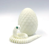 3D Printing Moveable Rotating Action Figure Snake Egg For Stress Relief