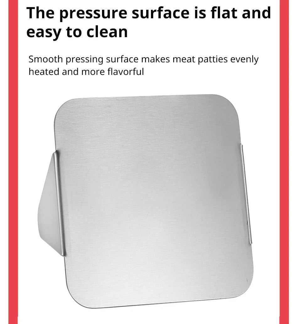 Stainless Steel Non-Stick Hamburger Press