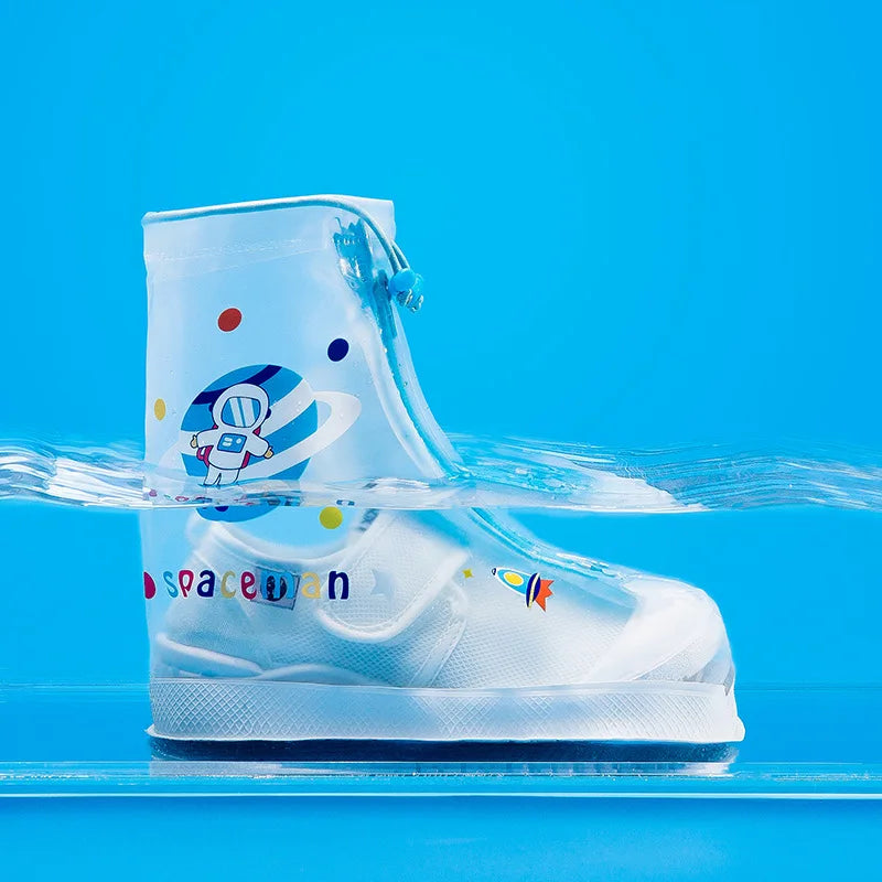 Children's Non-Slip Overshoes Galoshes  With Zipper