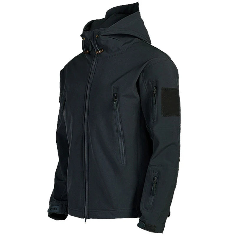 Men's Hooded Windproof Waterproof Shark Skin Jackets