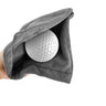 Square Microfiber Golf Ball Cleaning Towel With Carabiner