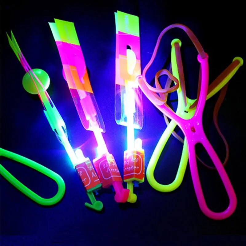 10pcs LED Medium Sized Flying Arrow Slingshot