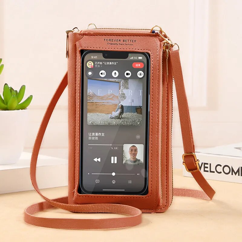 Women's Crossbody Touch Screen Cell Phone Purse.