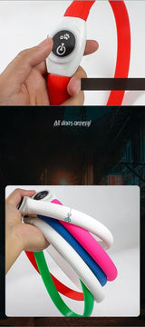 Led/USB Luminous PVC Waterproof Collar For Large Medium Or Small Pets