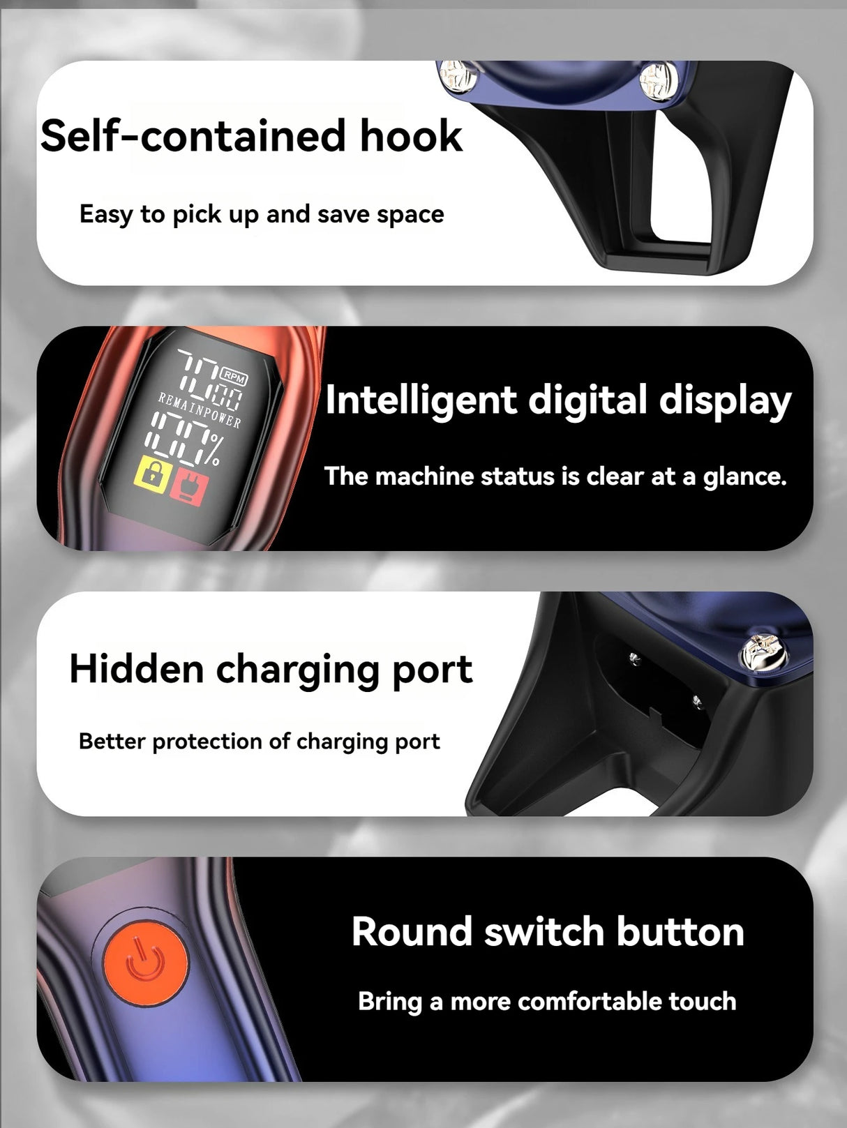 Electric Hair Cut Trimmer With 60 Minuit Charging Intervals